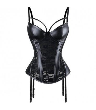 CORSET BLACK SWEET HEART NEGRO