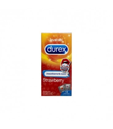 DUREX PRESERVATIVOS FRESA 12UDS