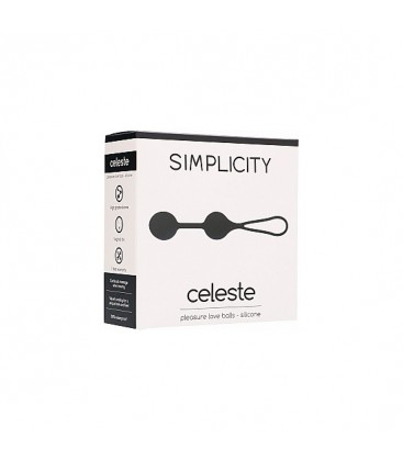 CELESTE PLEASURE LOVE BALLS NEGRO