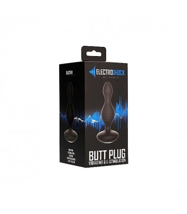 E STIMULATION PLUG VIBRADOR NEGRO