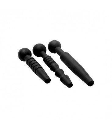 DARK RODS SET DE 3 PENIS PLUG DE SILICONA