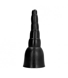 ALL BLACK DILDO 34x11CM