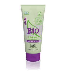 HOT BIO LUBRICANTE ANAL BASE DE AGUA SUPERGLIDE 100ML