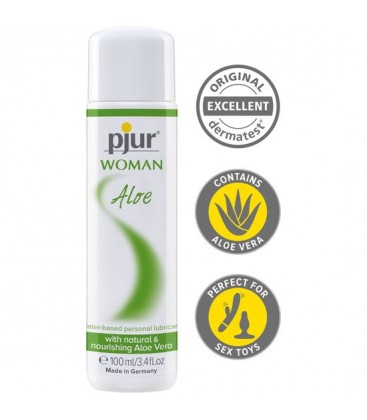 PJUR WOMAN LUBRICANTE ALOE BASE DE AGUA 100ML