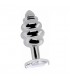 LOVE PLUG DE ESPIRAL Y DIAMANTE 95 CM PLATA