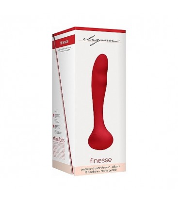 PUNTO G Y PROSTRATA VIBRADOR FINESSE ROJO