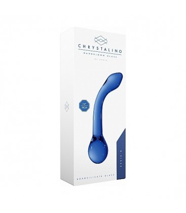 G RIDER DILDO DE CRISTAL AZUL