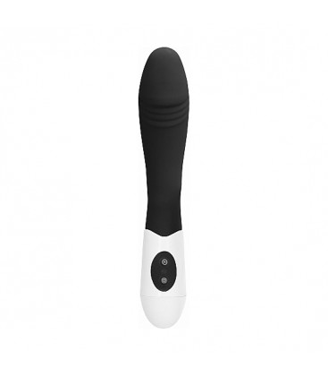 RIBBED VIBRADOR SILICONA NEGRO