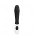 RIBBED VIBRADOR SILICONA NEGRO