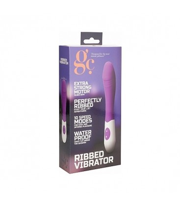 RIBBED VIBRADOR SILICONA MORADO