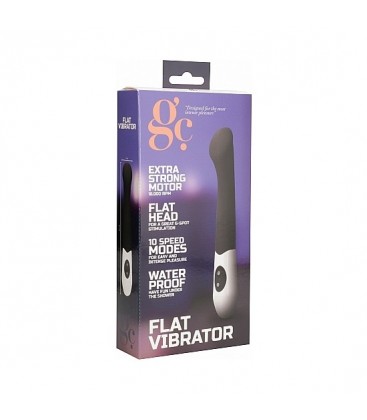 FLAT VIBRADOR SILICONA NEGRO