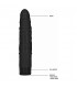 GC PENE VIBRADOR REALiSTICO 195CM NEGRO