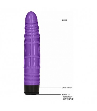 GC PENE VIBRADOR REALiSTICO 195CM MORADO