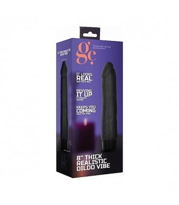 GC PENE VIBRADOR THICK REALiSTICO 20CM NEGRO