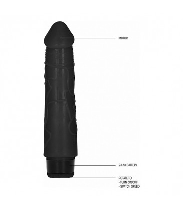 GC PENE VIBRADOR THICK REALiSTICO 20CM NEGRO