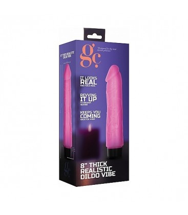 GC PENE VIBRADOR THICK REALiSTICO 20CM ROSA