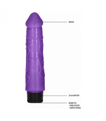 GC PENE VIBRADOR THICK REALiSTICO 20CM MORADO