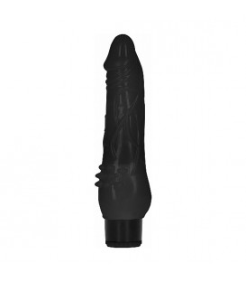 GC PENE VIBRADOR GRUESO REALÍSTICO 20CM - NEGRO