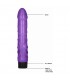 GC PENE VIBRADOR FINO REALiSTICO 22CM MORADO