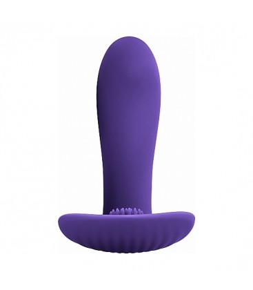 LEON VIBRADOR SILICONA CONTROL REMOTO MORADO