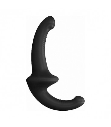 DILDO CON ARNeS SIN SUJECCIoN SILICONA NEGRO