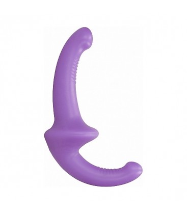 DILDO CON ARNeS SIN SUJECCIoN SILICONA MORADO