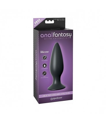 DILDO L RECHARGEABLE ANAL NEGRO