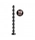 BEADED HOSE DILDO 58x76CM NEGRO