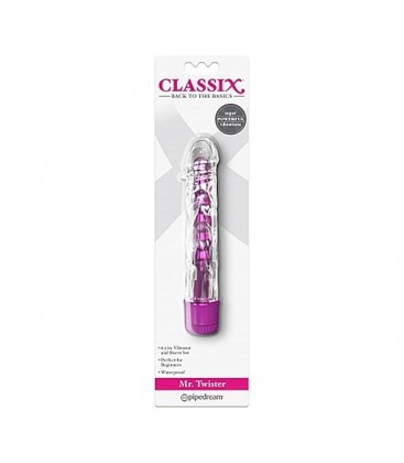 MR TWISTER METALLIC VIBRADOR CON FUNDA ROSA