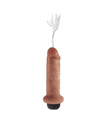 KING COCK PENE EYACULADOR 18CM MULATO