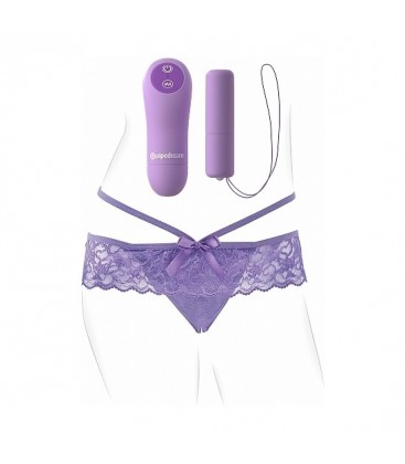 BRAGUITA CON ABERTURA Y BALA VIBRADORA MORADO