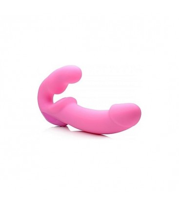 ARNeS VIBRADOR DE SILICONA SIN SUJECIoN ROSA