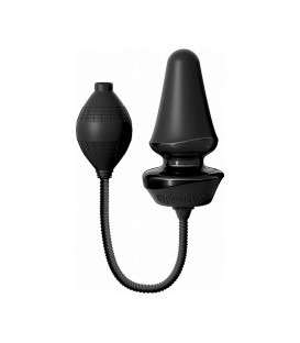 PLUG INFLABLE DE SILICONA - NEGRO