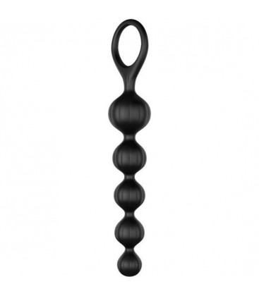 SATISFYER BEADS BOLAS ANALES SILICONA NEGRO