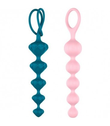 SATISFYER BEADS BOLAS ANALES SILICONA COLORES
