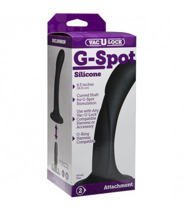 VAC U LOCK DILDO SILICONA PUNTO G NEGRO