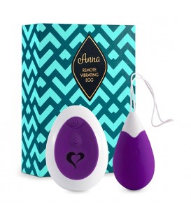 FEELZTOYS - ANNA HUEVO VIBRADOR CONTROL REMOTO - MORADO