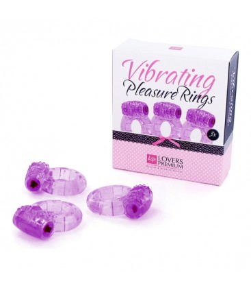 LOVERSPREMIUM ANILLOS DE PLACER 3 UDS MORADO