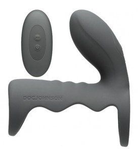 OPTIMALE FUNDA PARA EL PENE CON PLUG Y VIBRACIoN GRIS