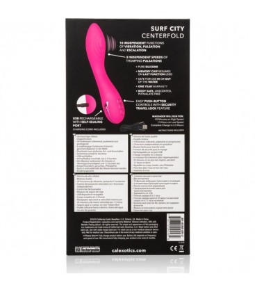 SURF CITY CENTERFOLD VIBRADOR SILICONA ROSA