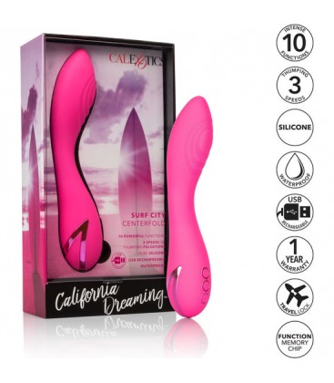 SURF CITY CENTERFOLD VIBRADOR SILICONA ROSA