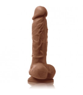 COLOURS PLEASURES PENE REALÍSTICO 18CM - CARAMELO