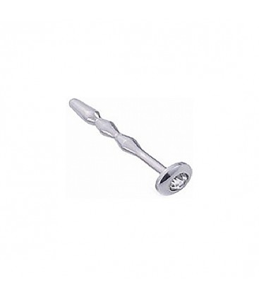 JEWELLED ROSE PENIS PLUG METaLICO CON PERLA BLANCA