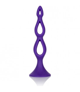 TRIPLE PROBE PLUG ANAL SILICONA - MORADO