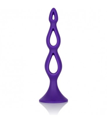 TRIPLE PROBE PLUG ANAL SILICONA MORADO