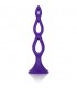 TRIPLE PROBE PLUG ANAL SILICONA MORADO