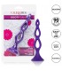 TRIPLE PROBE PLUG ANAL SILICONA MORADO