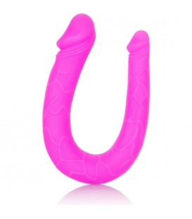 PENE DOBLE DE SILICONA - ROSA