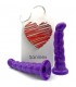 SANINEX LOVE ME BUTT PLUG DILDO XXL CON BASE SUCCIoN MORADO