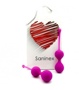 SANINEX DOUBLE CLEVER - INTELIGENTES ESFERAS VAGINALES MORADO